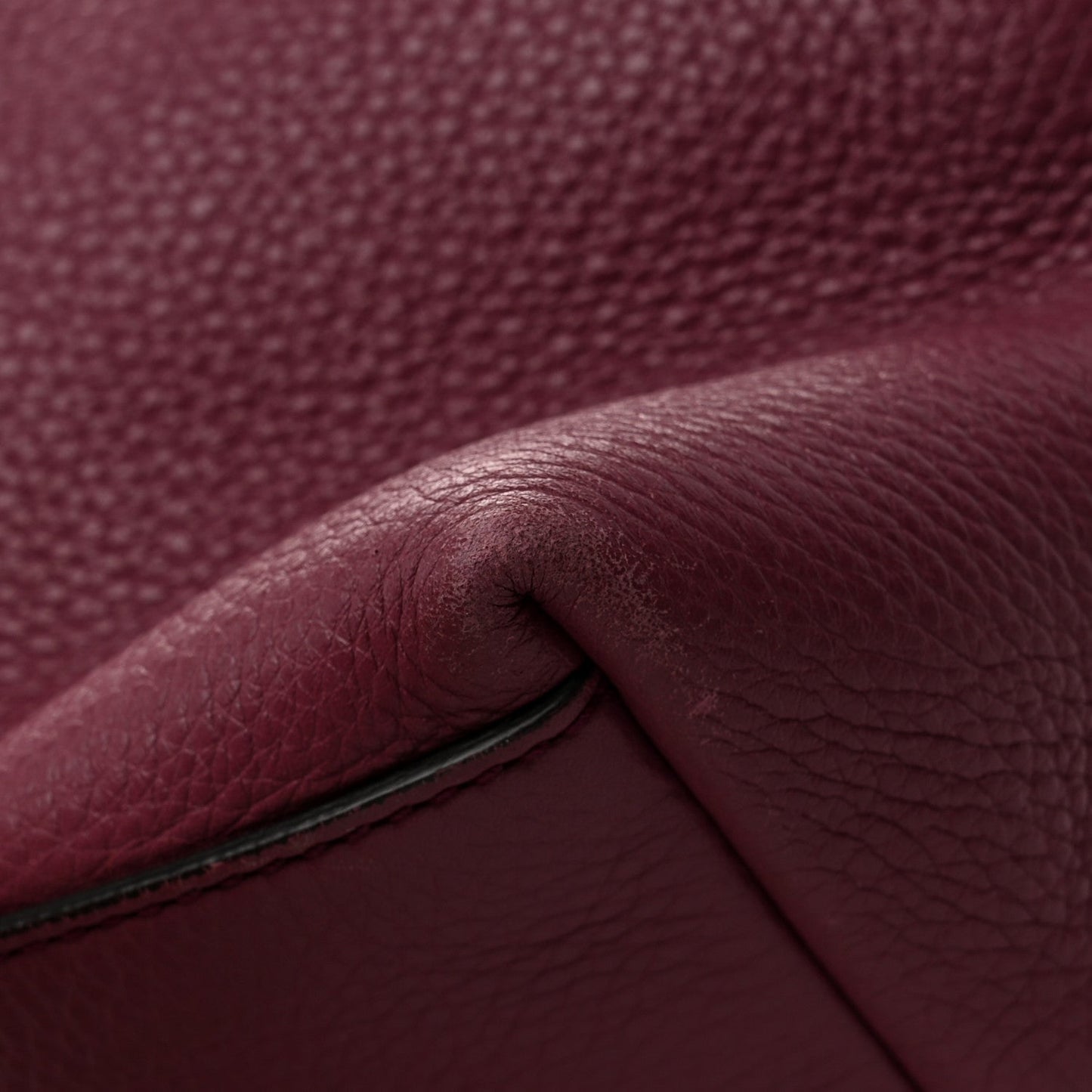 Pebbled Calfskin Medium Soho Chain Shoulder Bag Peonia Flower