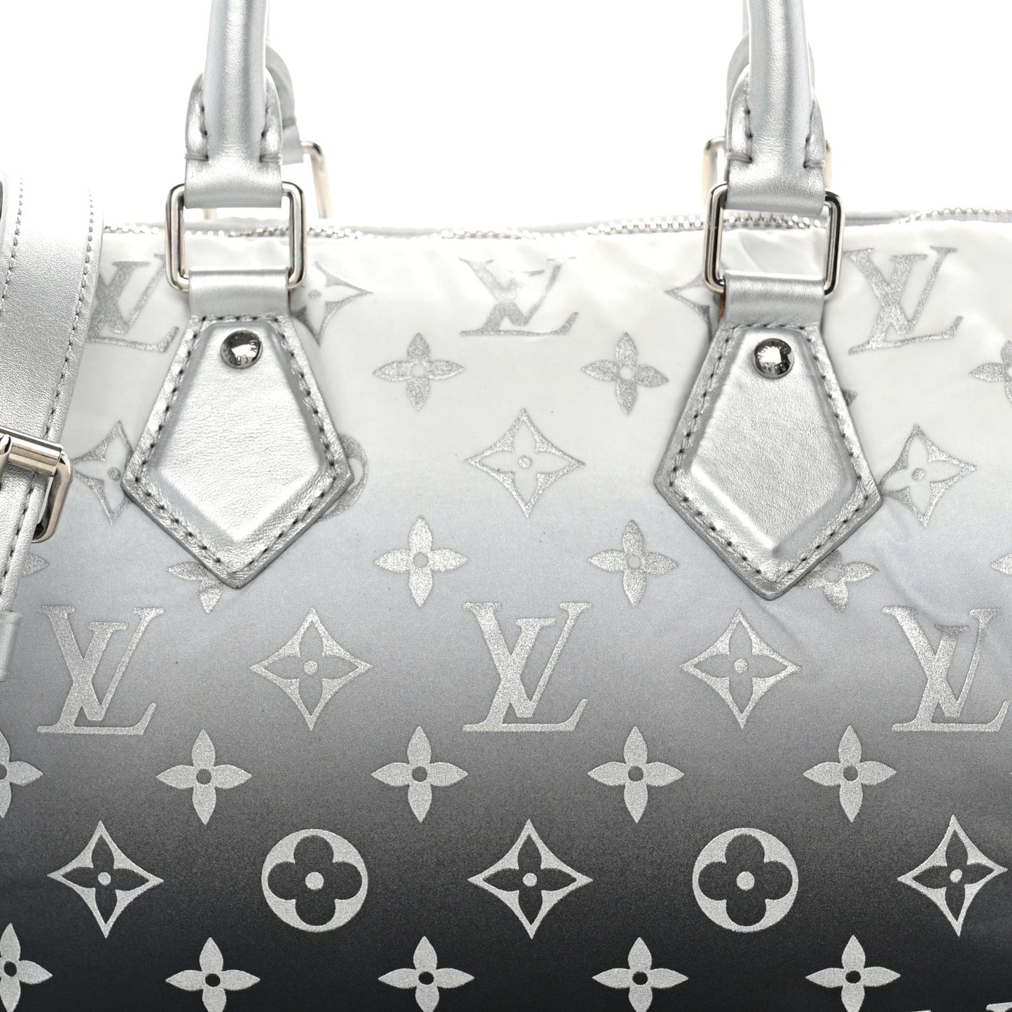 Nylon Monogram Gradient LV Snow Speedy Bandouliere 25 Frost