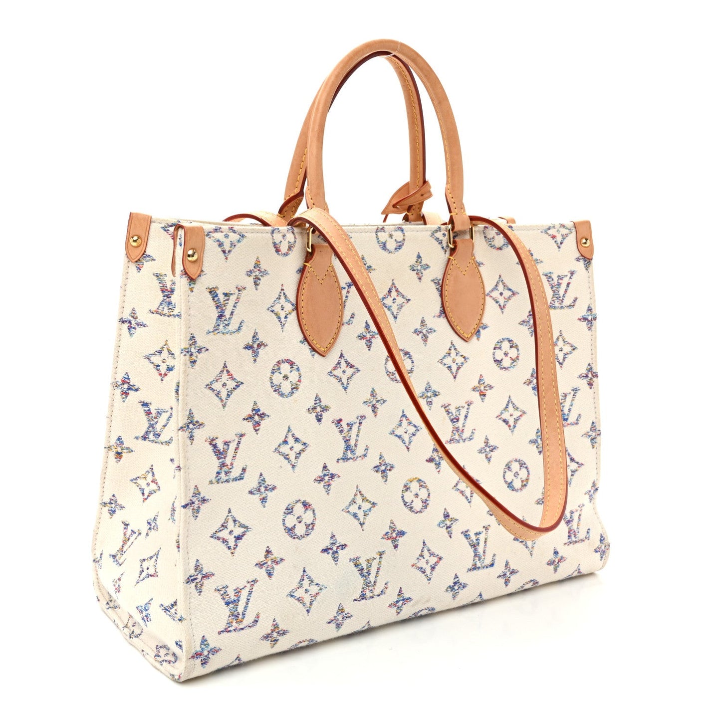Monogram Jacquard Nautical Onthego MM Multicolor Beige