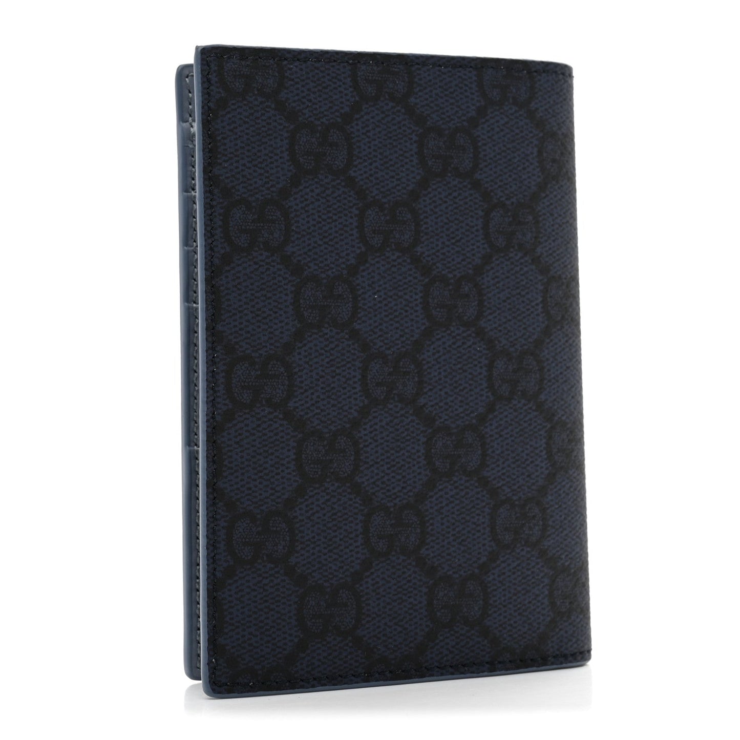 GG Supreme Monogram Passport Case Dark Blue