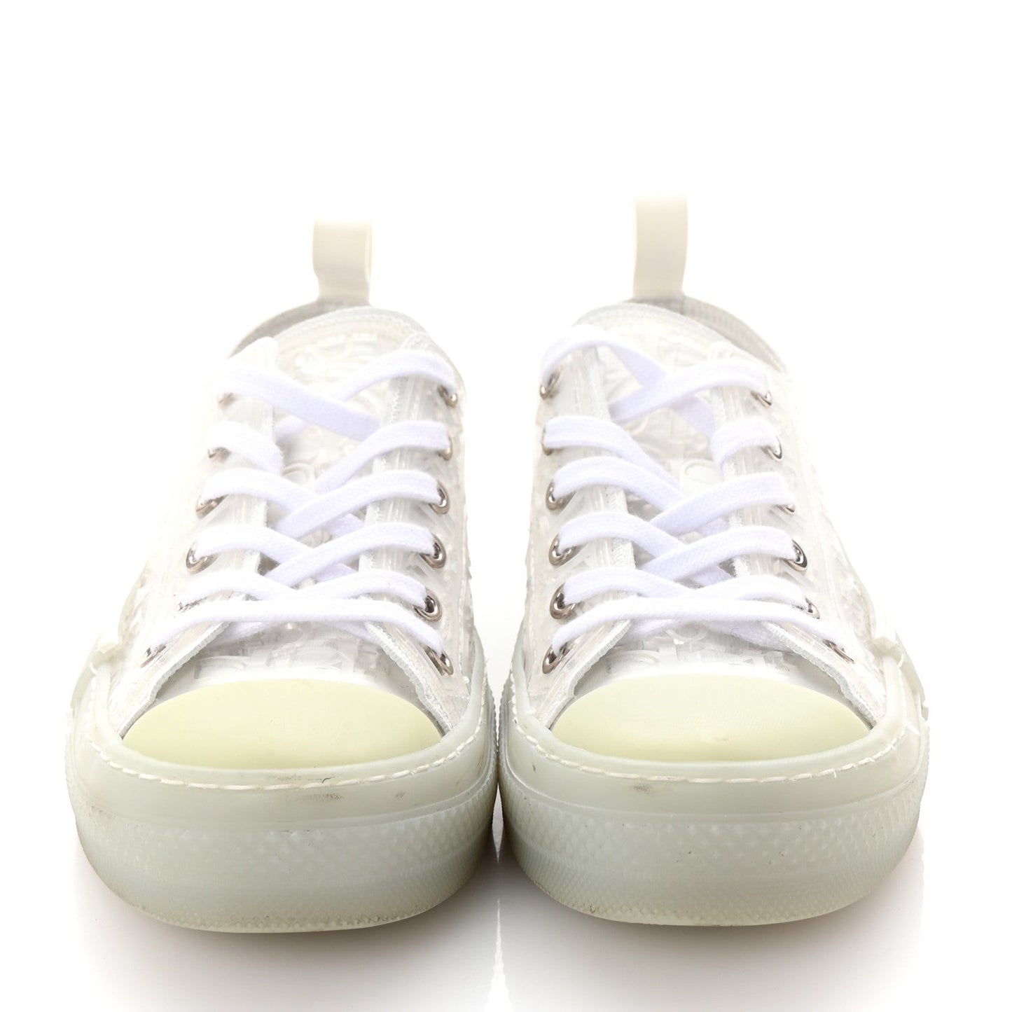 PVC Oblique Embossed Womens B23 Low Top Sneakers 37 White