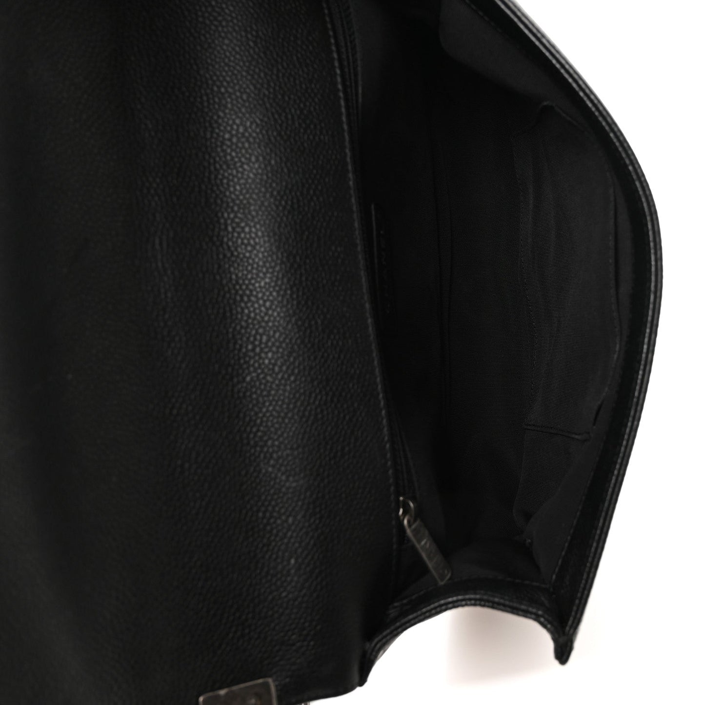 Calfskin Chevron Quilted New Medium Boy Flap Black