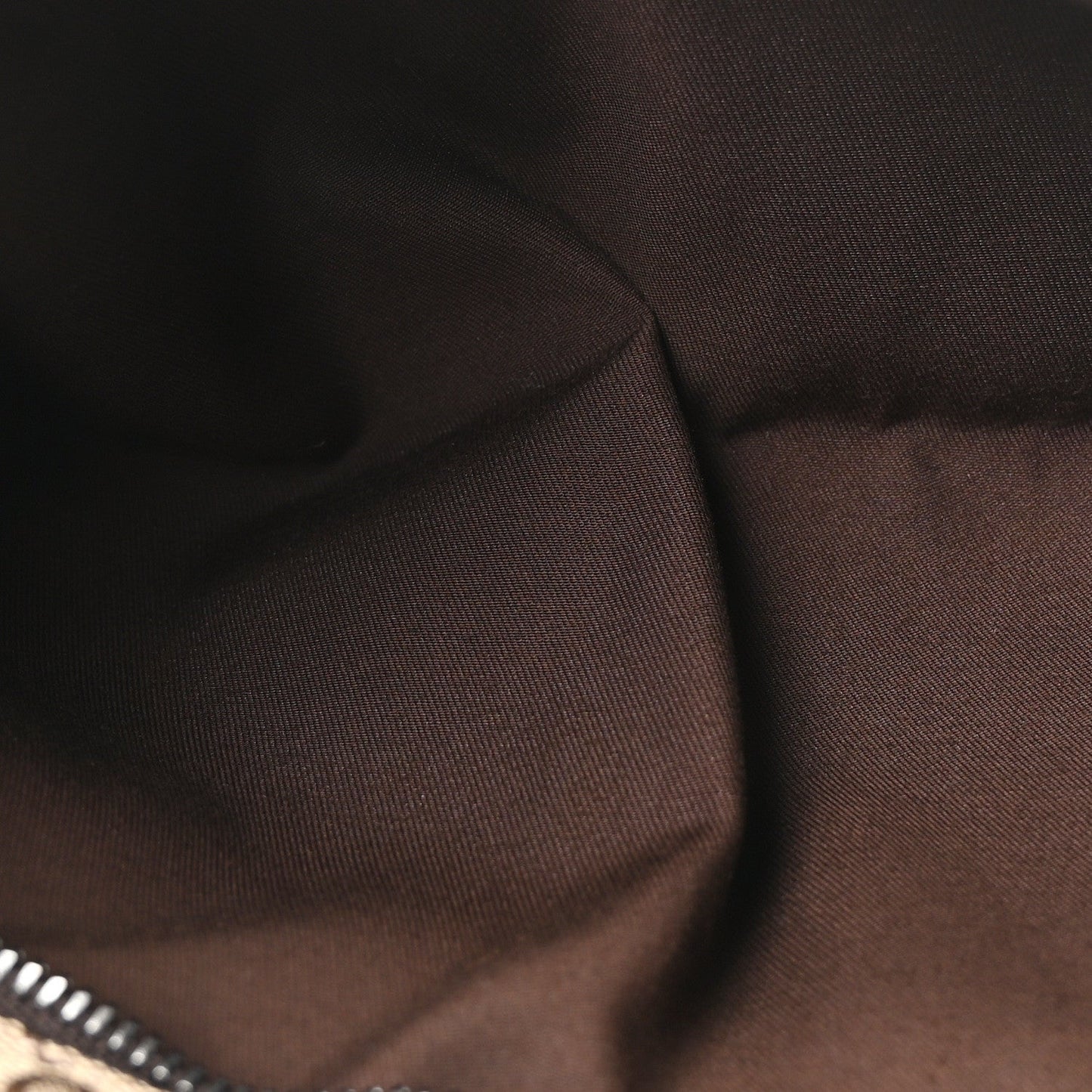 Monogram Web Belt Bag Dark Brown
