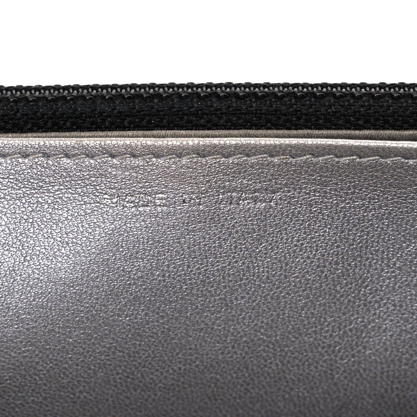 Lambskin Camellia Embossed Wallet on Chain WOC Black