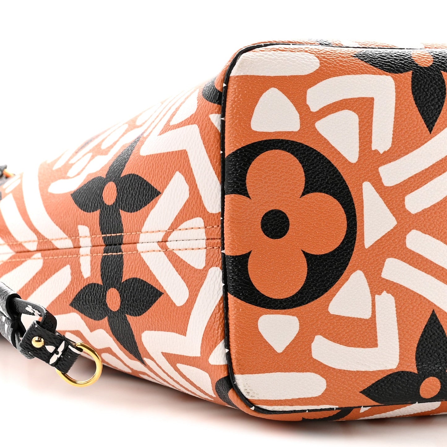 Monogram Giant Crafty Neverfull MM Creme Caramel