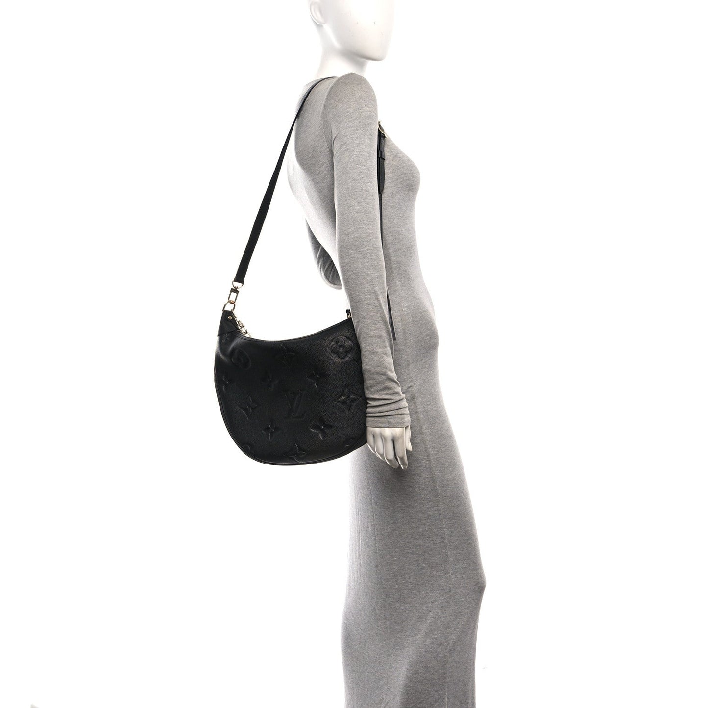 Empreinte Monogram Giant Loop Hobo Black