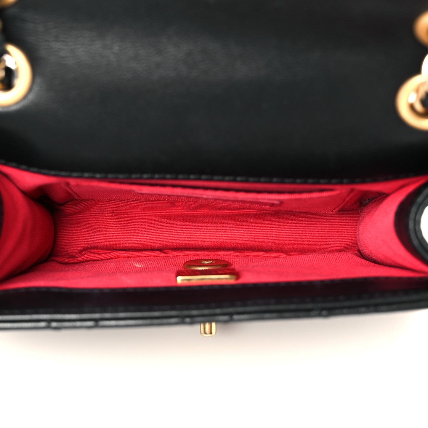 Calfskin Braided Mini My Own Frame Flap Black