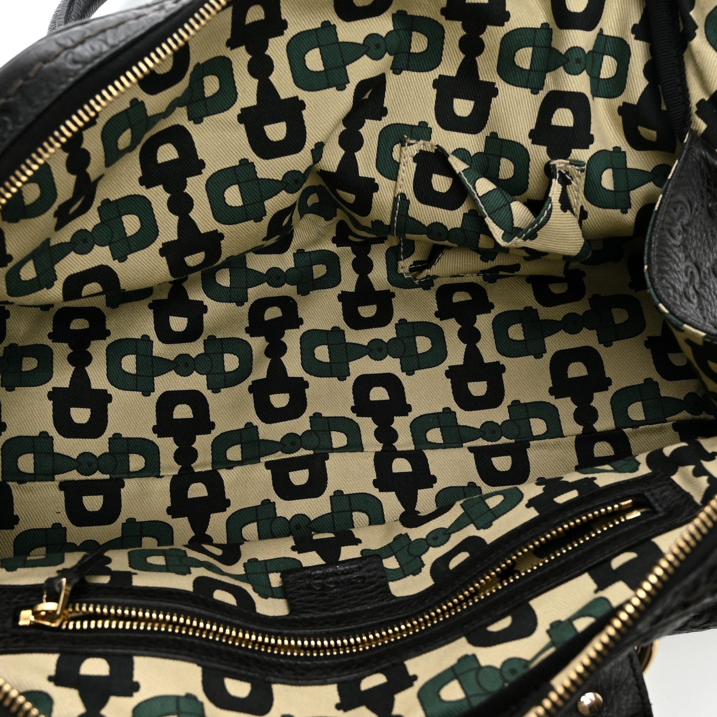 Calfskin Guccissima Signoria Bowler Bag Black