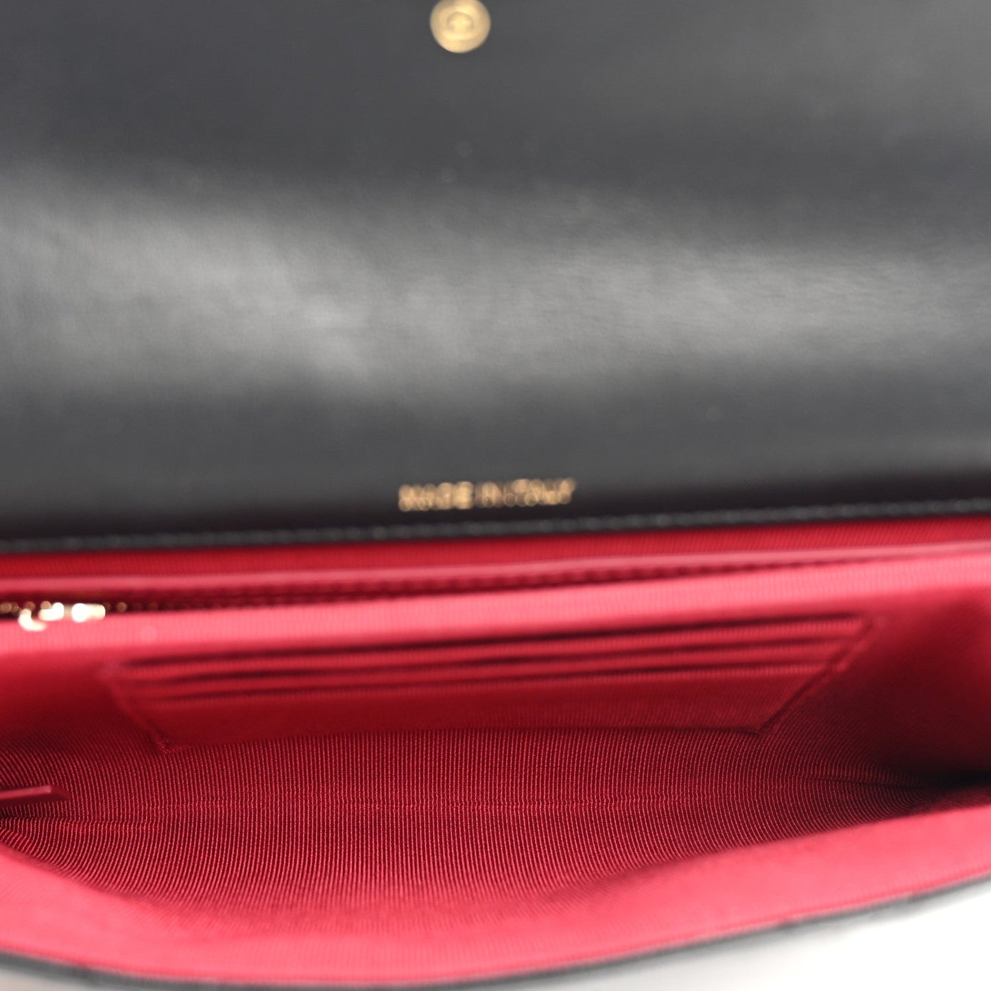Lambskin Quilted Chanel 19 Flap Clutch Black
