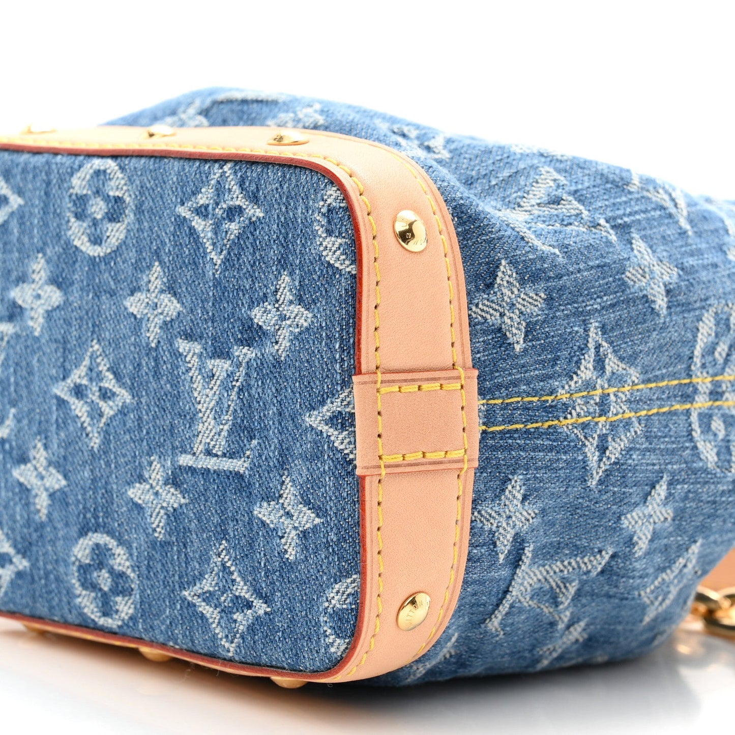 Monogram Denim Nano Noe Blue
