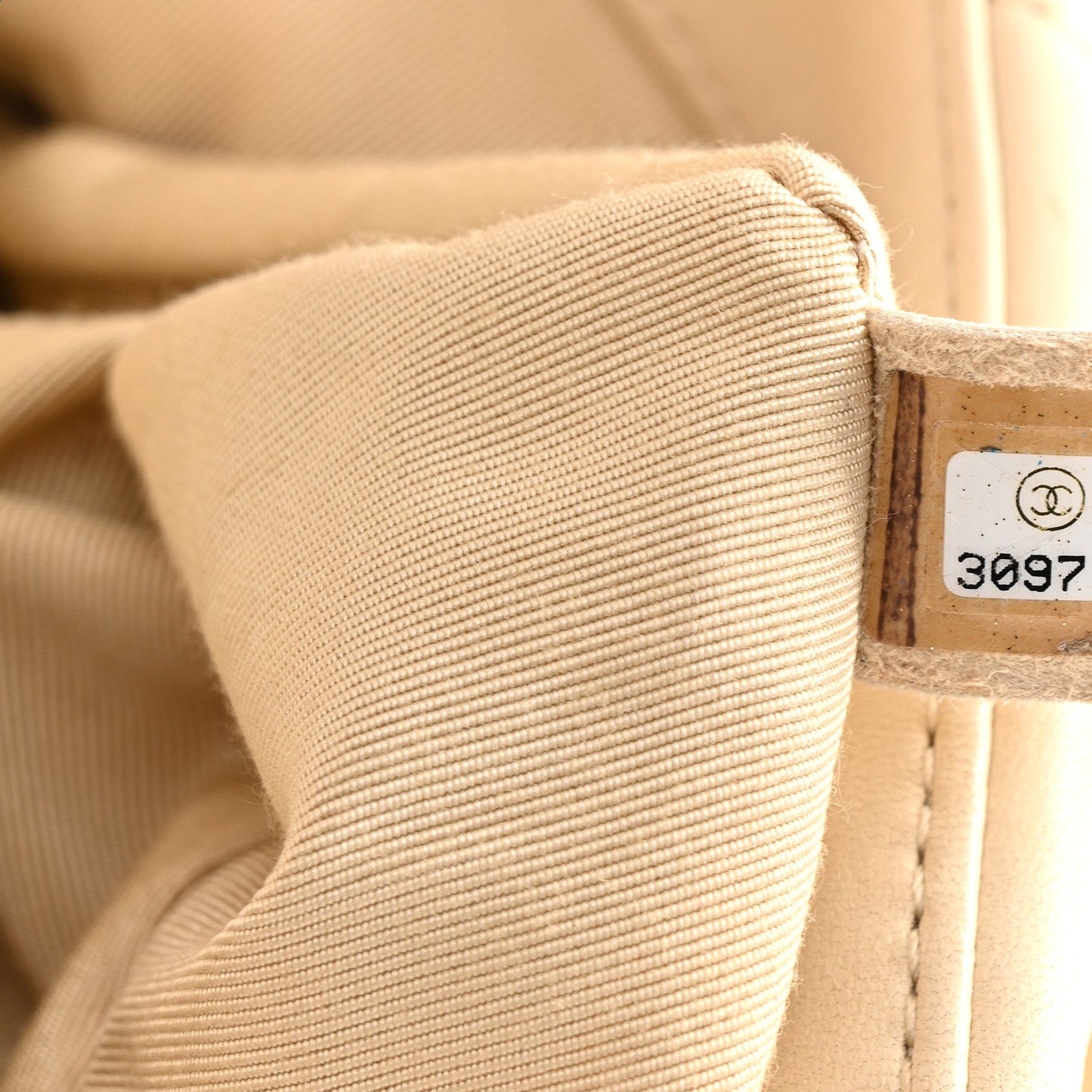 Lambskin Quilted Medium Chanel 19 Flap Light Beige