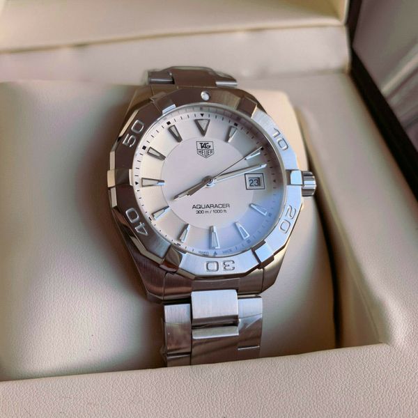 Tag Heuer Aquaracer White Dial Watch for Men - WAY1111.BA0928