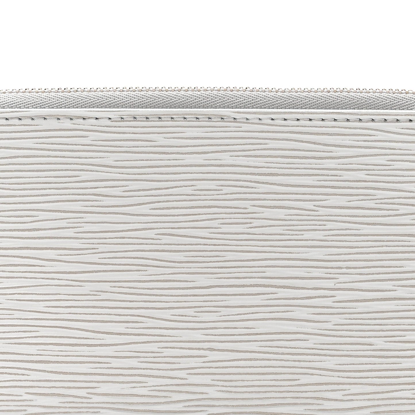 Epi Pochette Accessories Metallic Silver