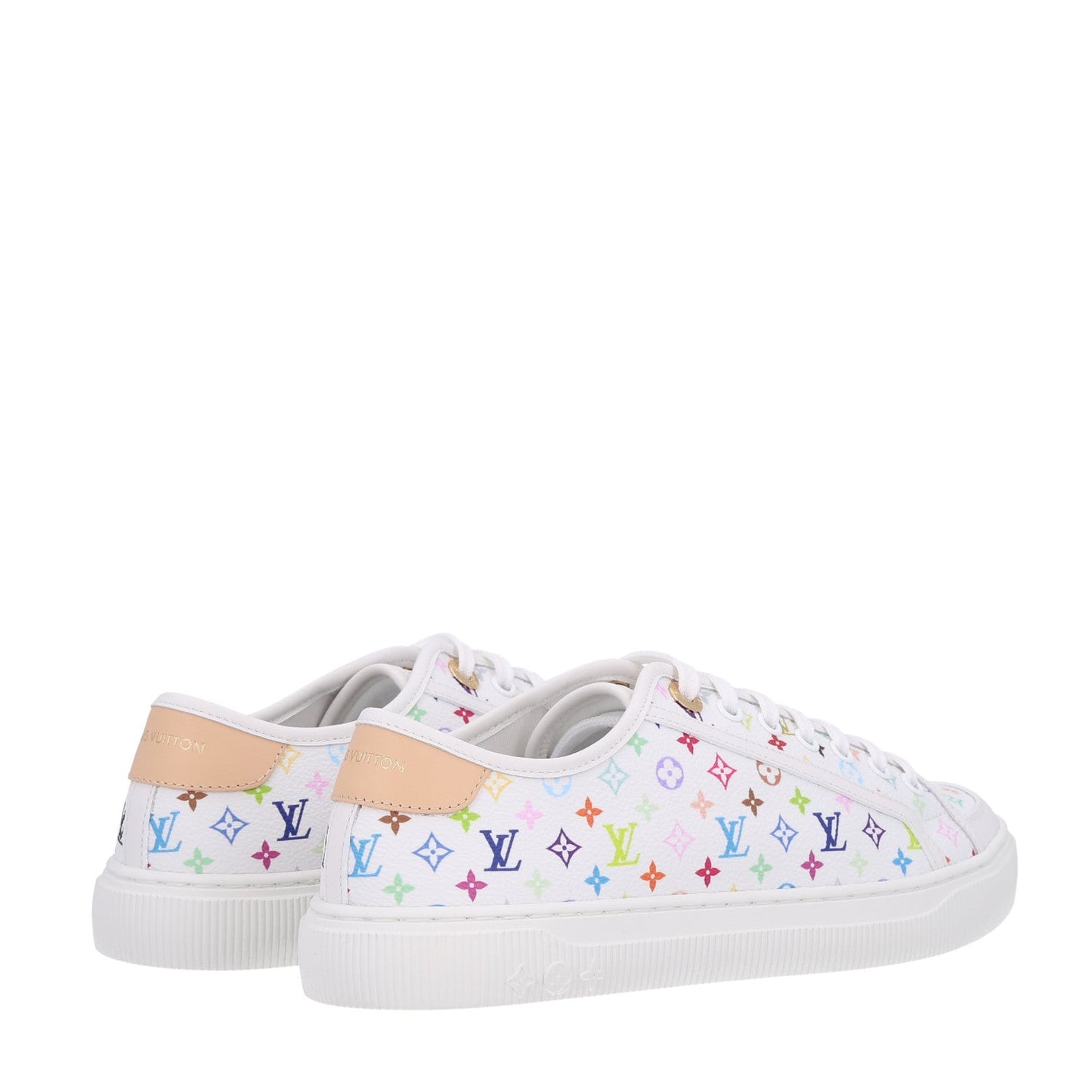 LV X TM Calfskin Monogram Multicolor Lagoon Sneakers 40 White
