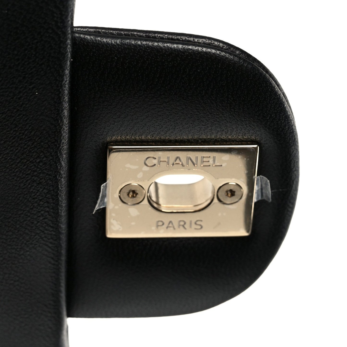 Lambskin Quilted Mini Square Flap Black
