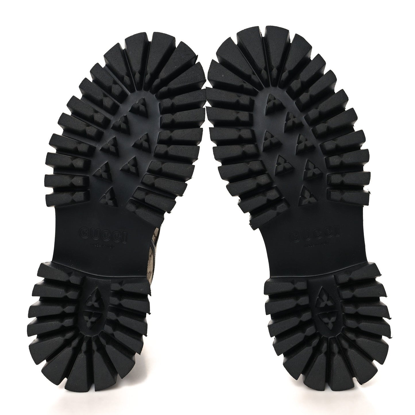 GG Supreme Monogram Ankle Booties 39 Beige Ebony Black