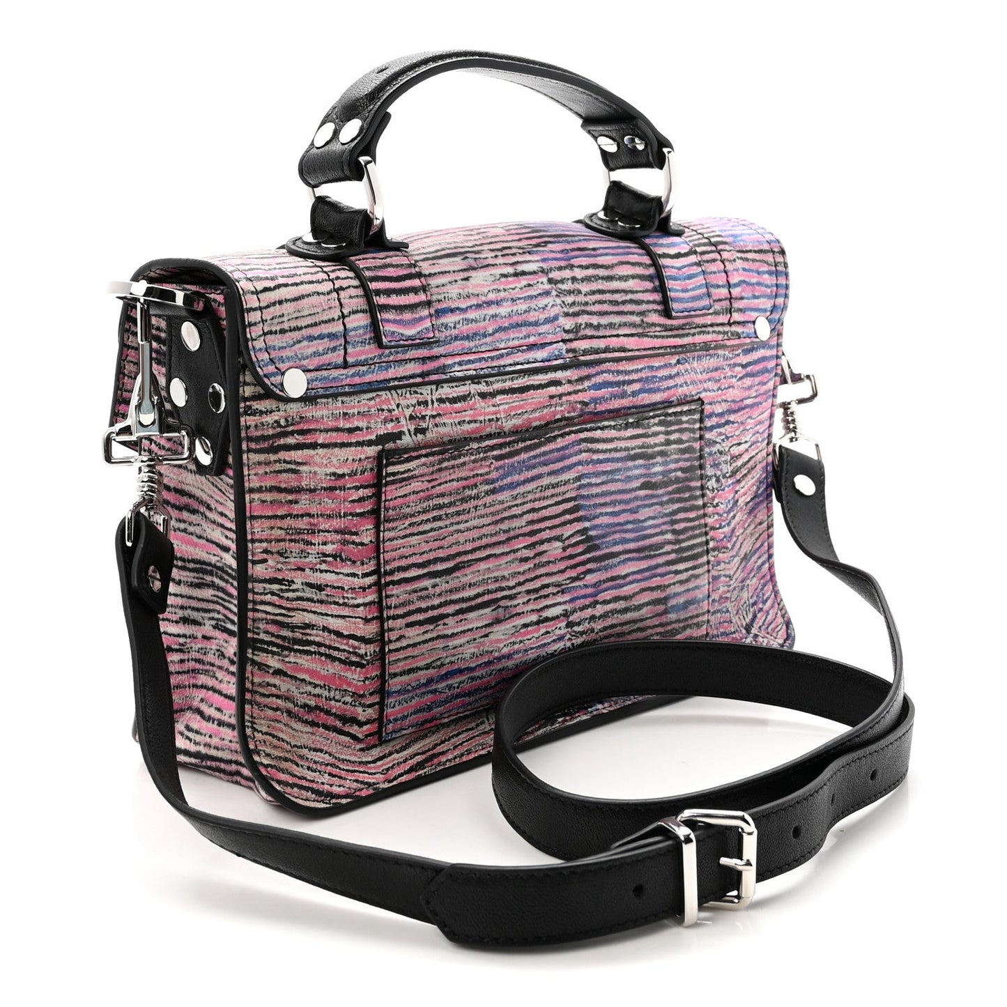 X HARMONY KORINE Calfskin Tiny PS1 Satchel Multicolor