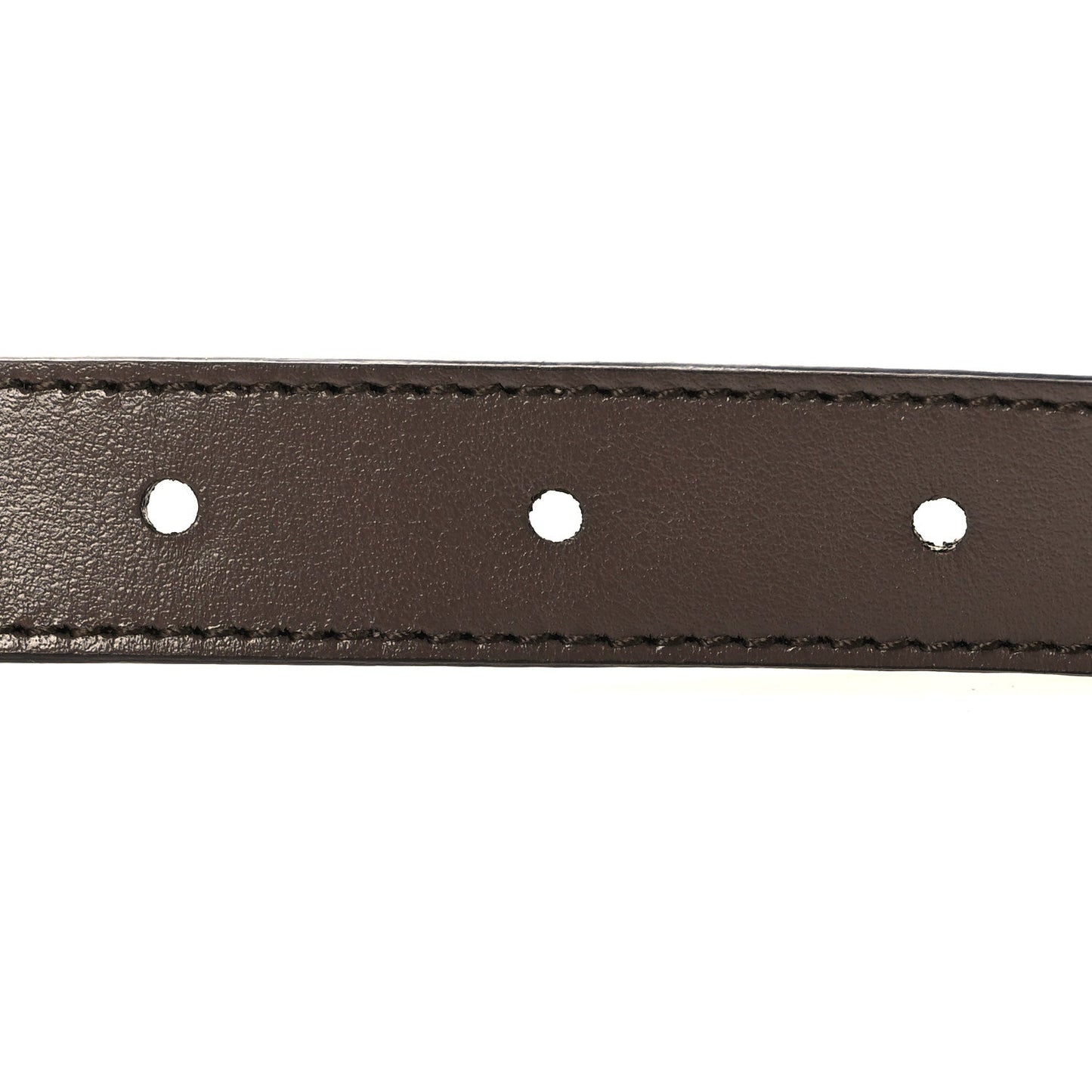 GG Supreme Monogram Plutone Calfskin Double G Reversible Belt Beige Ebony