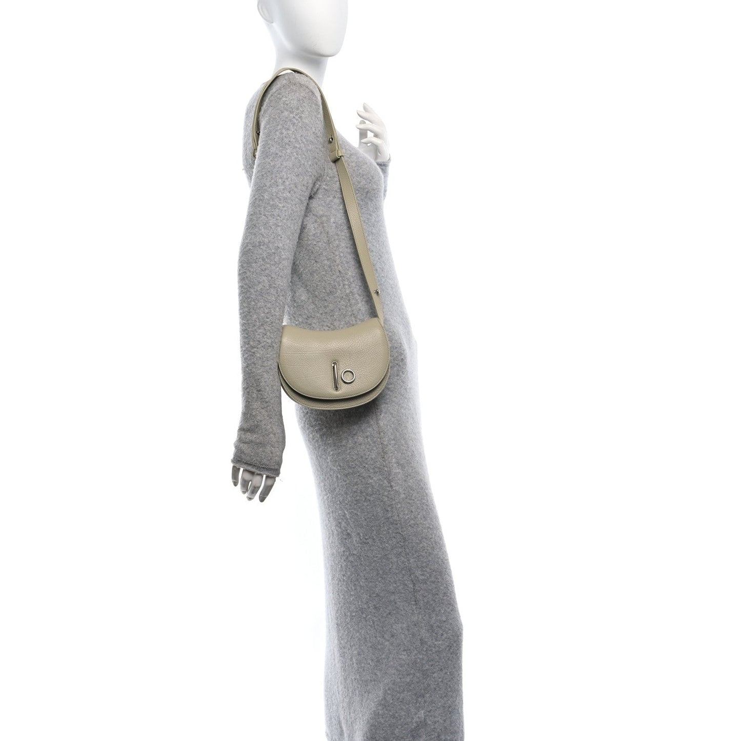 Grainy Calfskin Mini Rocking Horse Crossbody Hunter