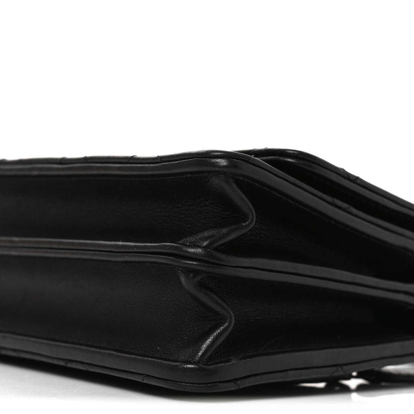 Aged Calfskin Quilted Mini Reissue Wallet On Chain WOC So Black