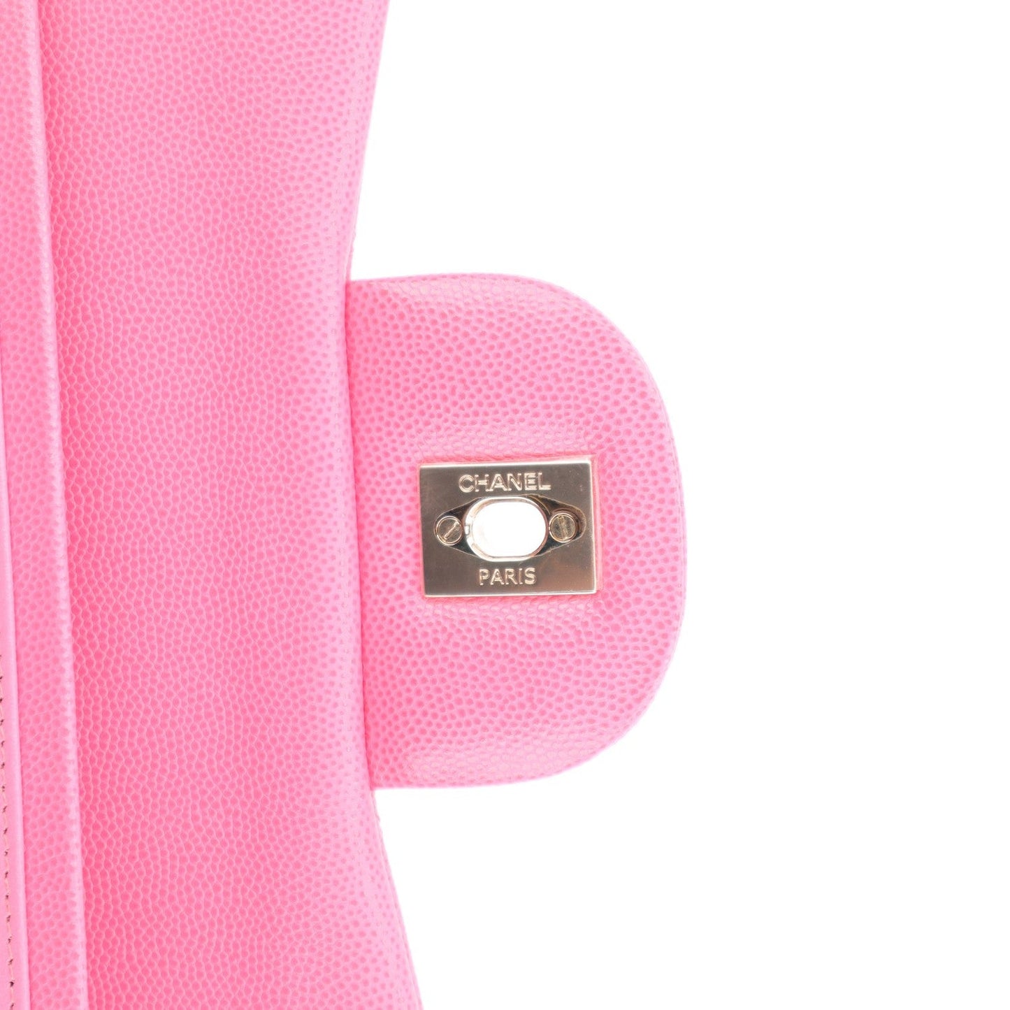 Caviar Quilted Jumbo Double Flap Pink