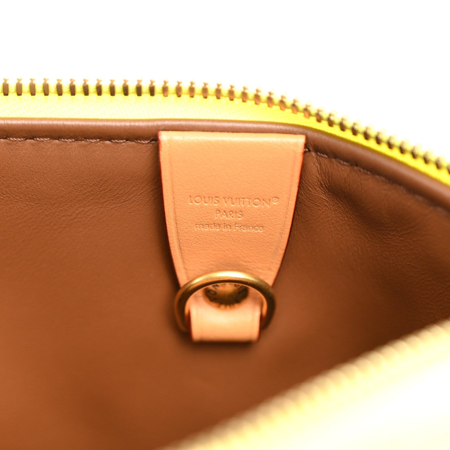 Calfskin Monogram Speedy P9 Bandouliere 25 Lemonade Yellow