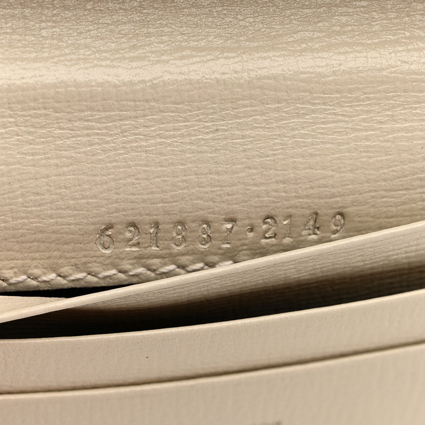 GG Supreme Monogram Azalea Calfskin Horsebit 1955 Card Case Wallet Beige Ebony Mystic White