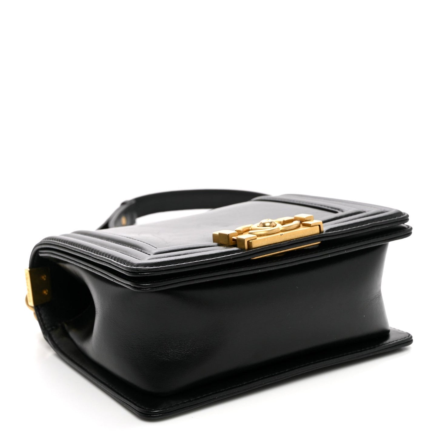Calfskin Mini Boy Flap Black