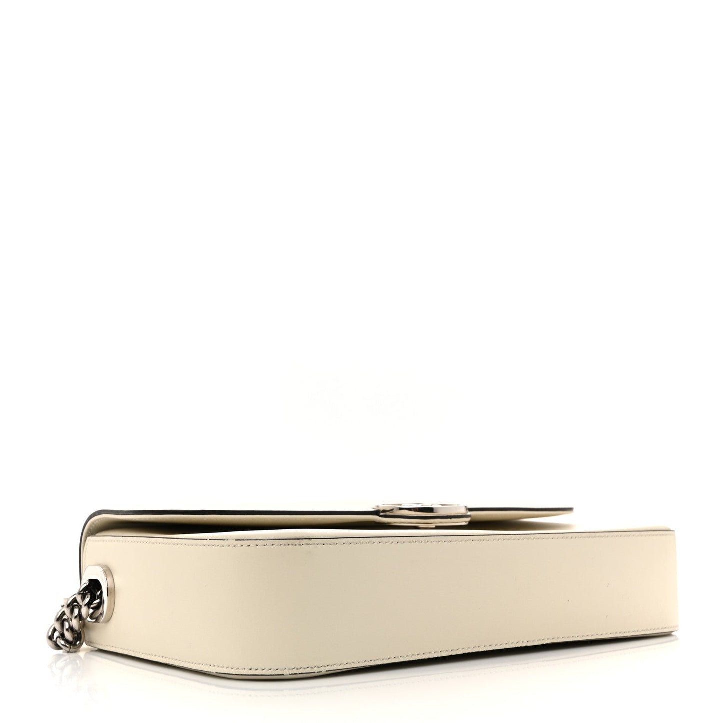 Senna Calfskin Petite GG Top Handle Shoulder Bag Mystic White