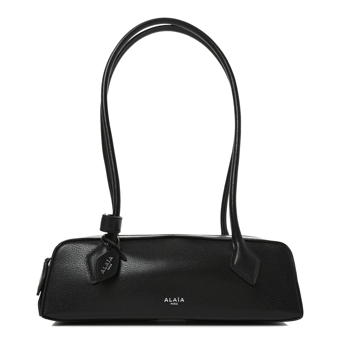 Shiny Goatskin Small Le Teckel Bag Black