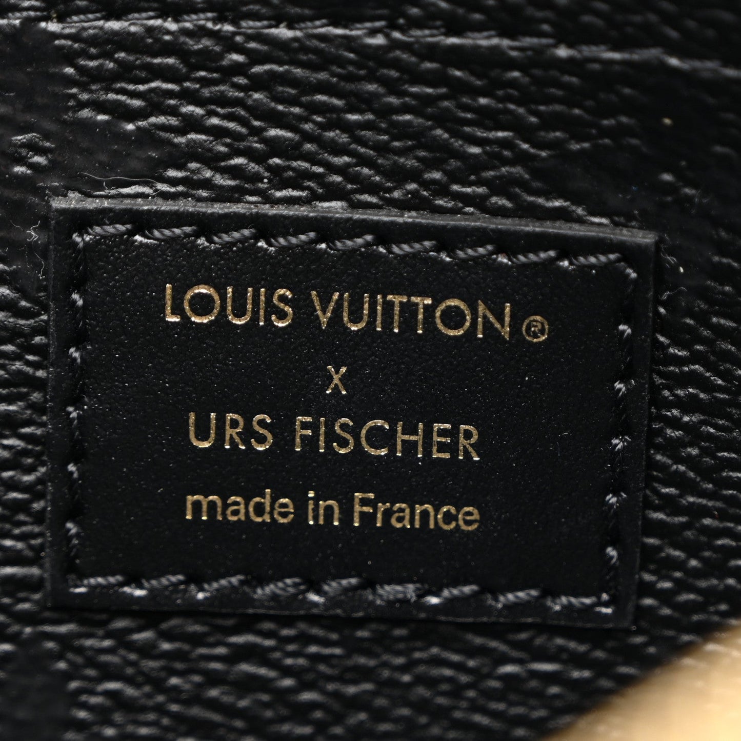X UF Tufted Monogram Pochette Accessories Black Red
