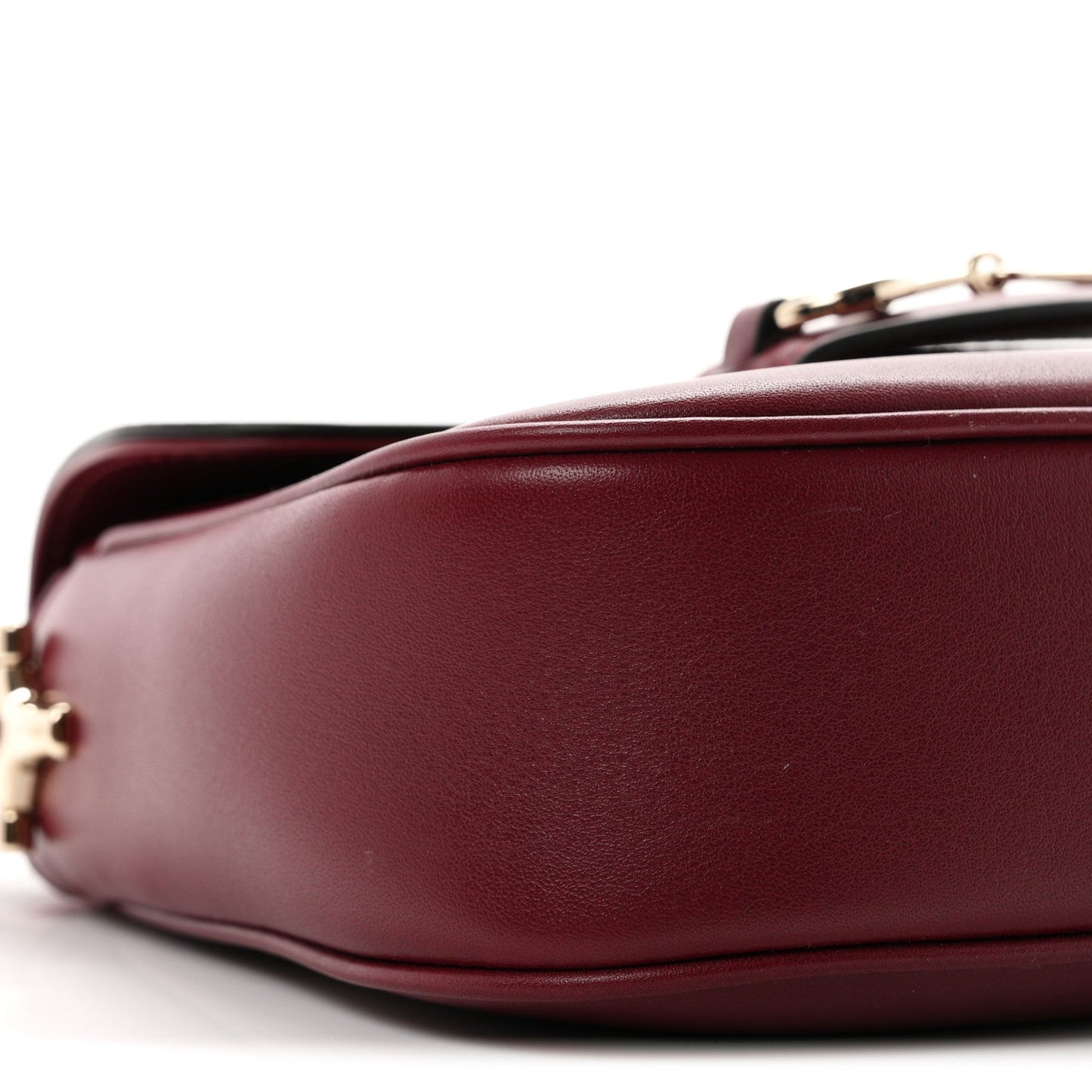 Arabella Calfskin Horsebit 1955 Shoulder Bag Rosso Ancora