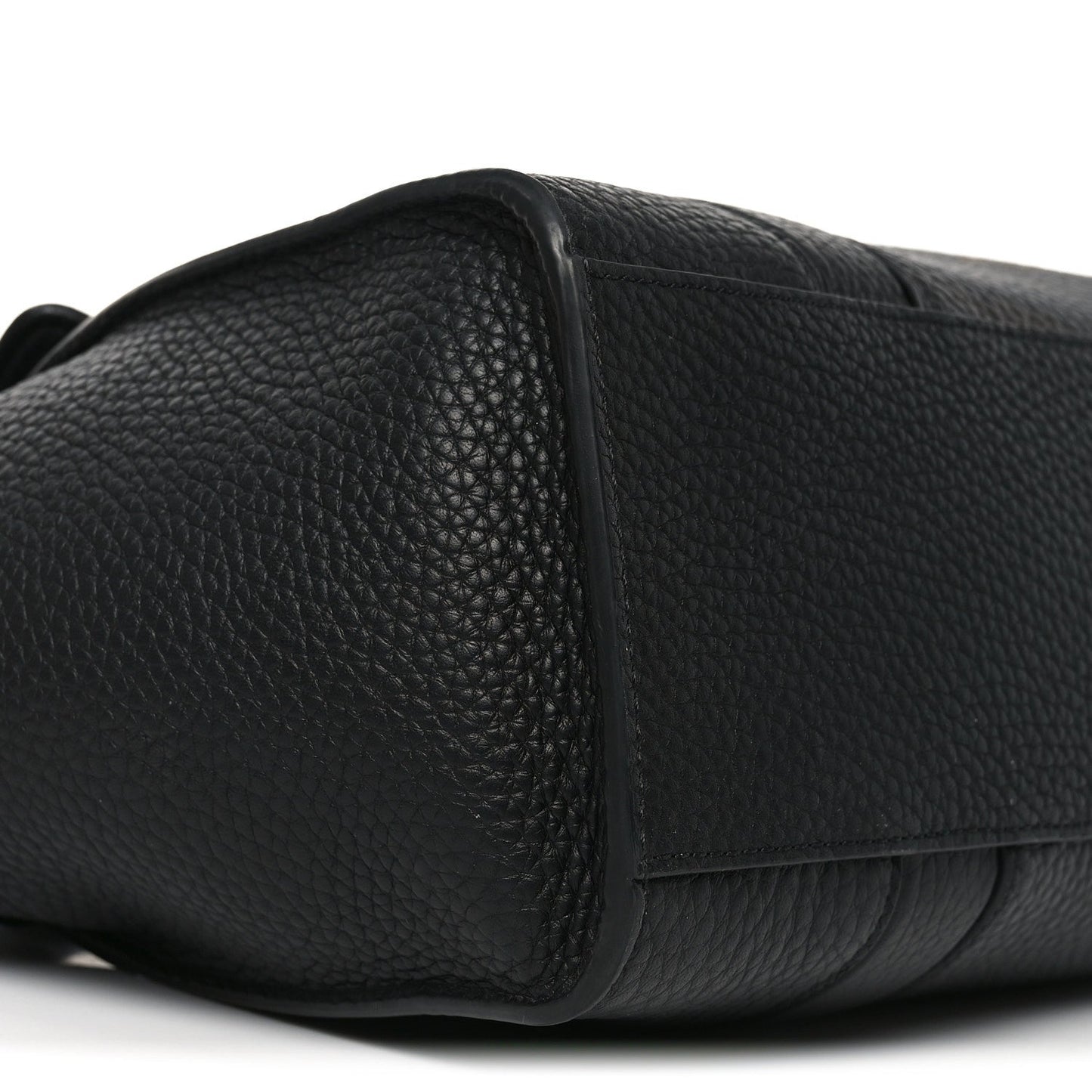 Heavy Grain Small Soft Bayswater Satchel Black