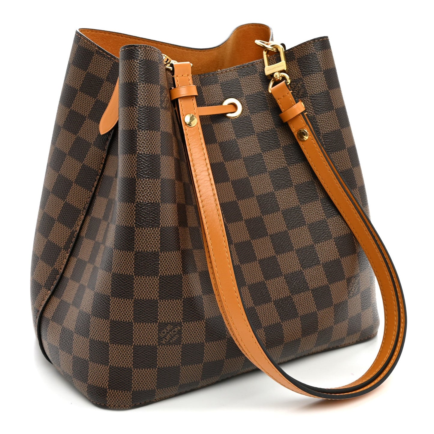 Damier Ebene Neonoe MM Safran