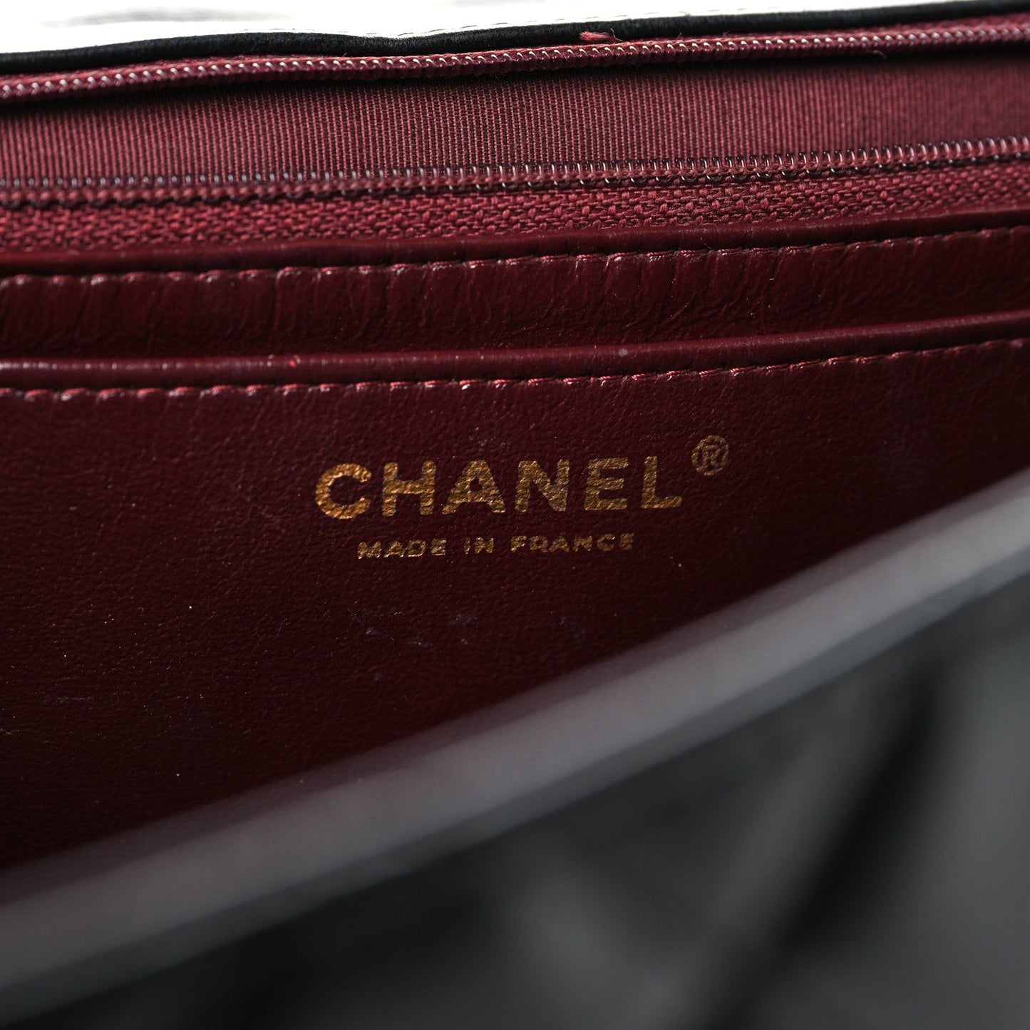 Lambskin Quilted Jumbo Double Flap Black