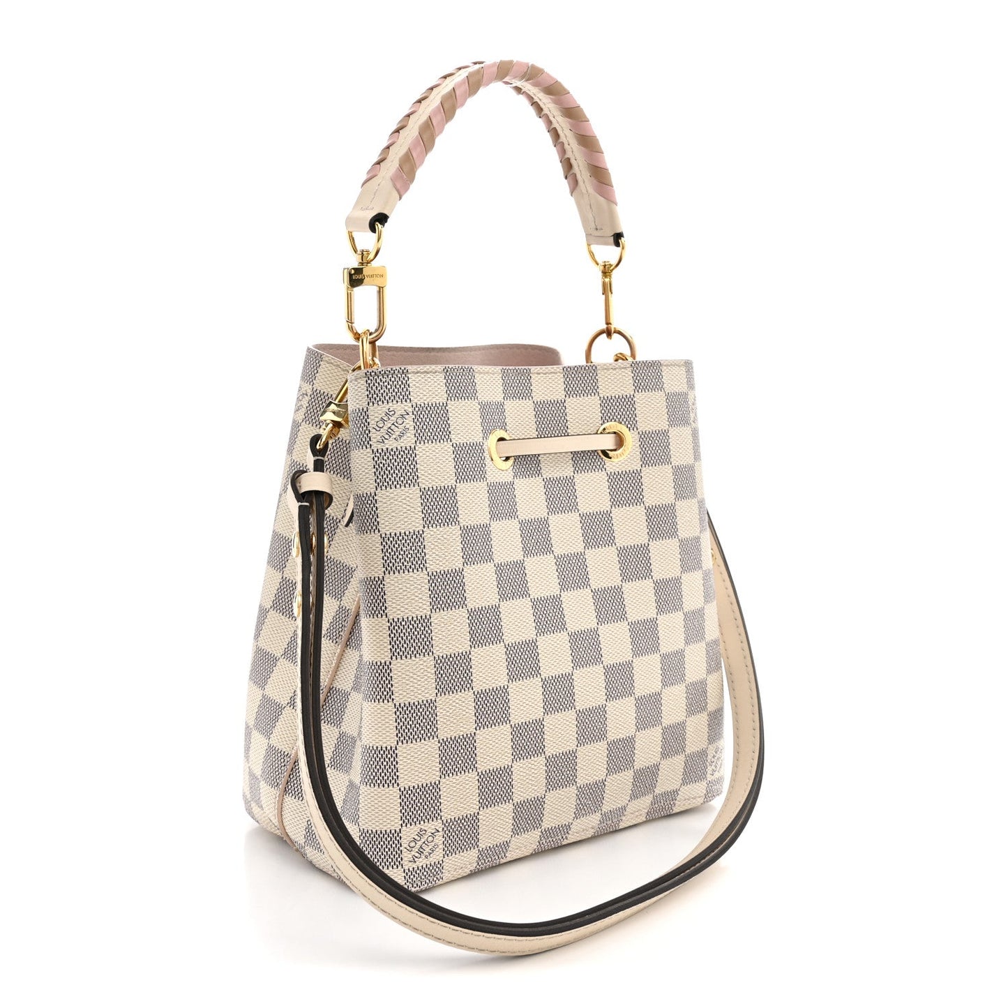 Damier Azur Braided Neonoe BB Pink