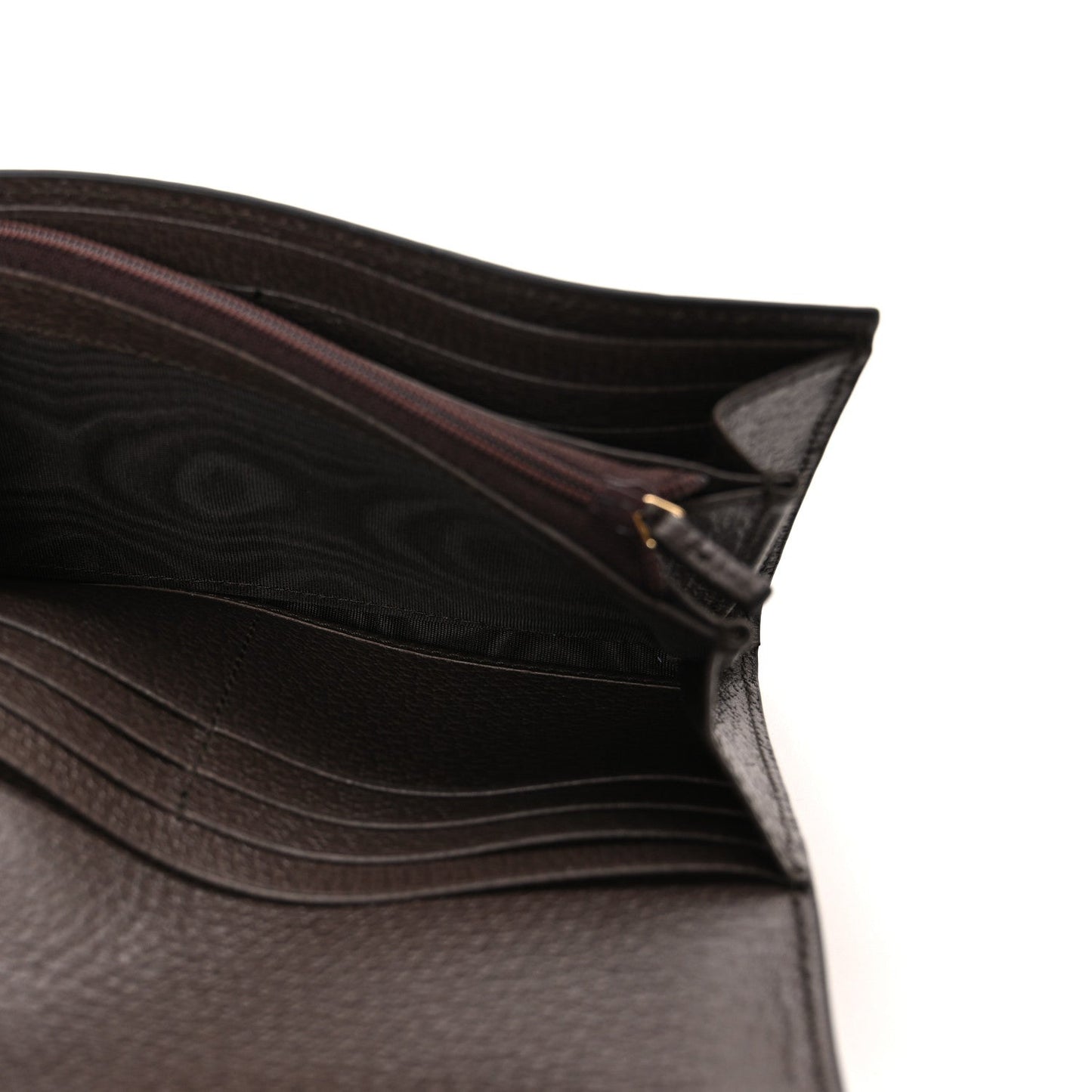 GG Supreme Monogram Web Ophidia Continental Wallet Brown