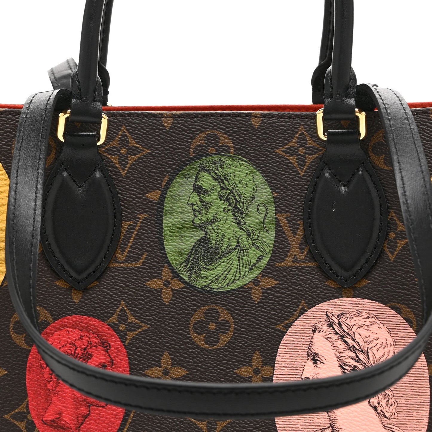X FORNASETTI Monogram Cameo Onthego MM