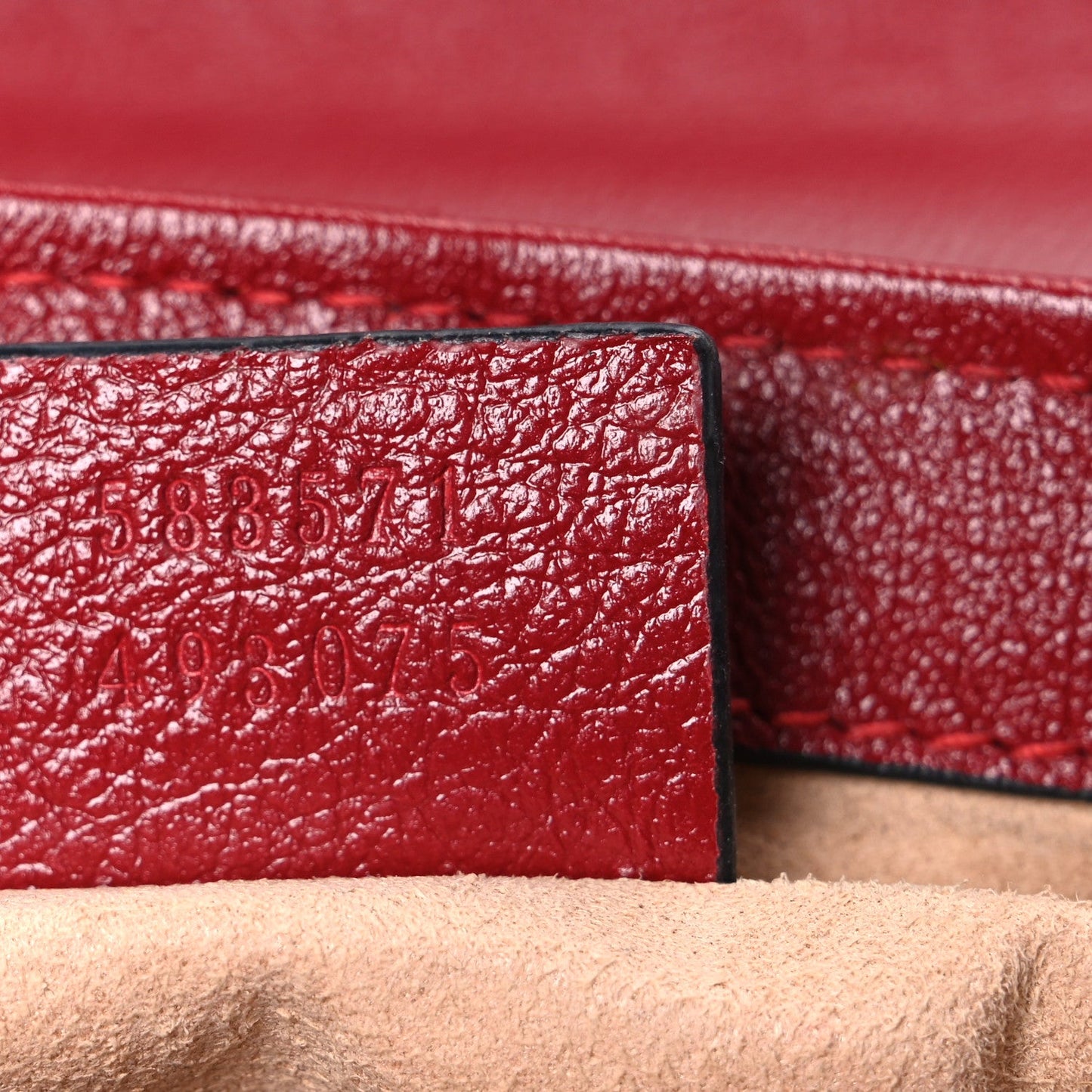 Vintage Effect Calfskin Matelasse Diagonal Mini Torchon GG Marmont Top Handle Shoulder Bag Black Romantic Cherry