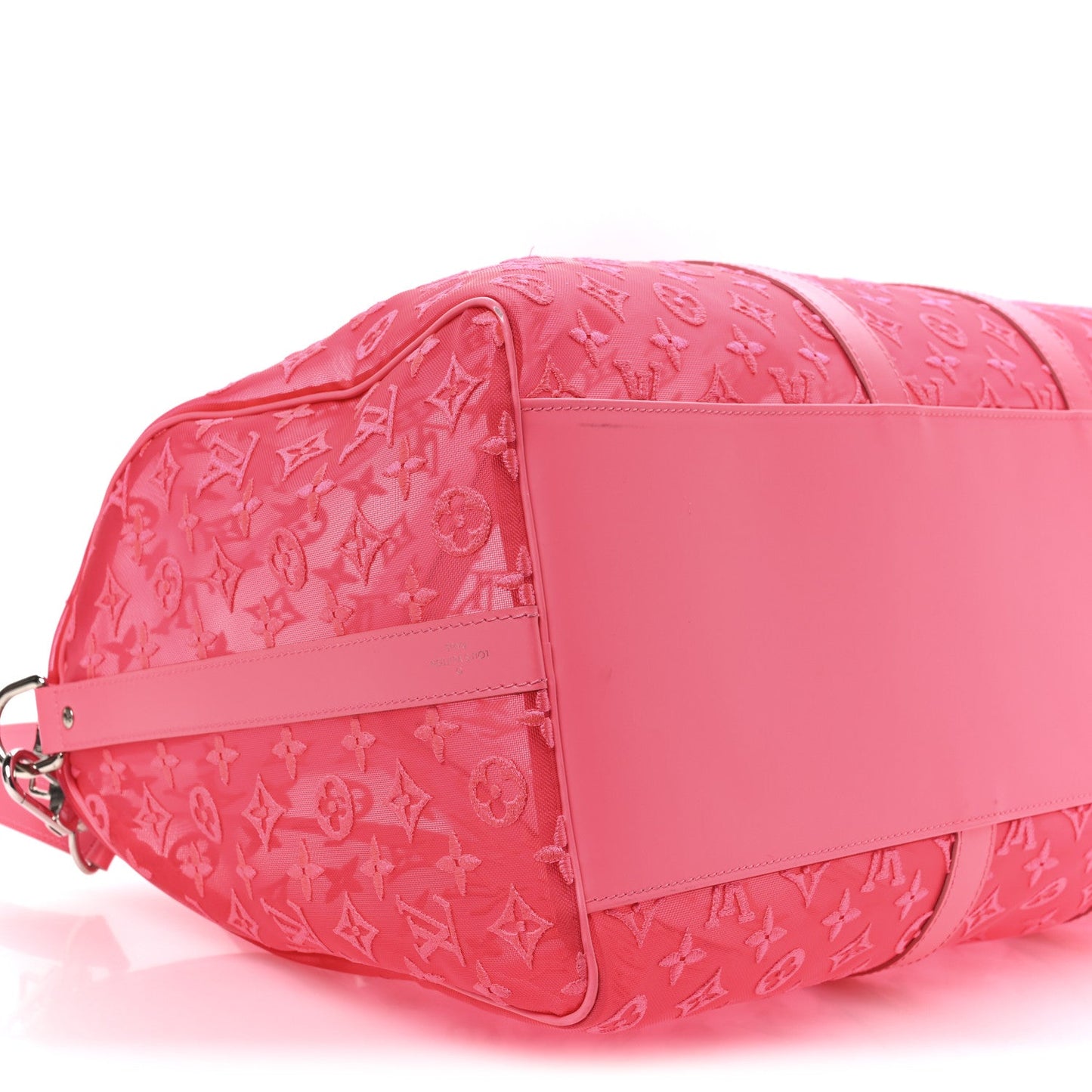 Monogram Fluo See Through Keepall Bandouliere 50 Rose
