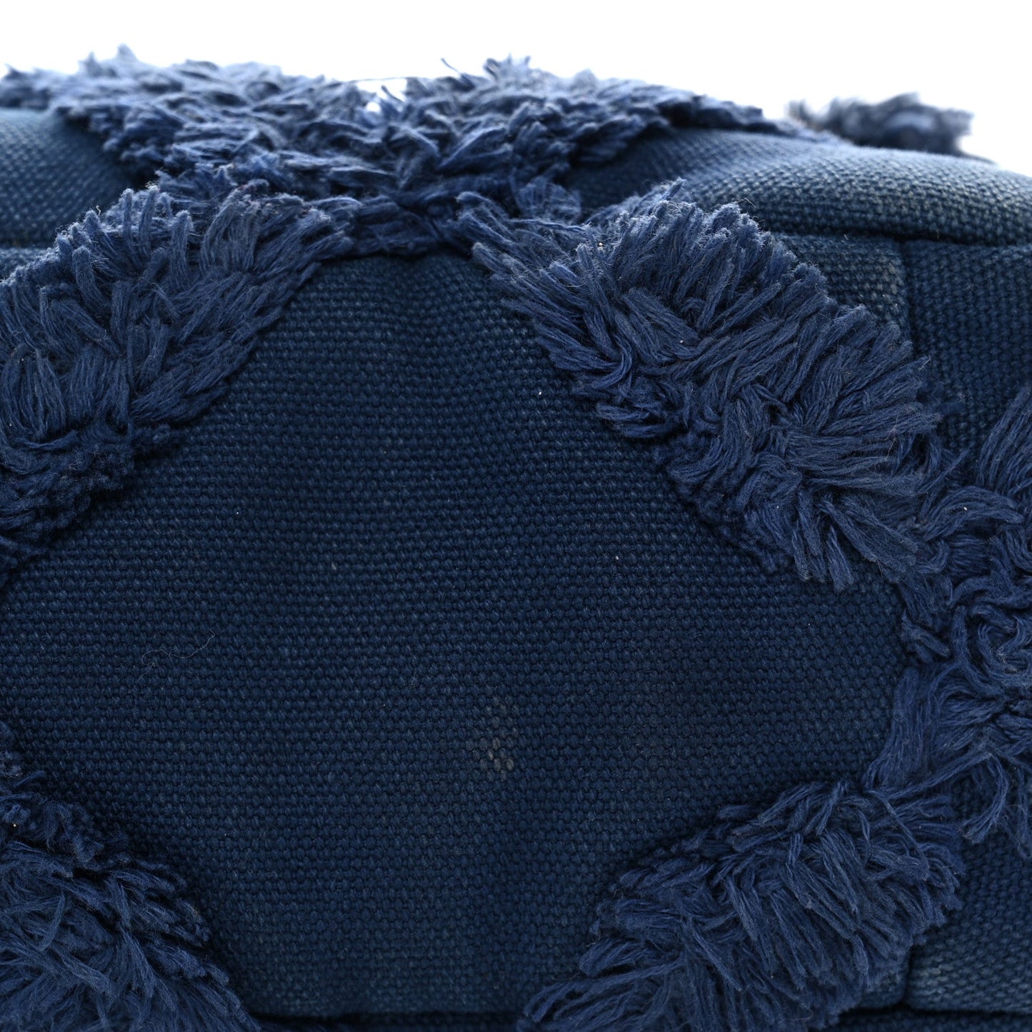 Cotton Canvas Quilted Medium Chanel 19 Flap Navy Blue