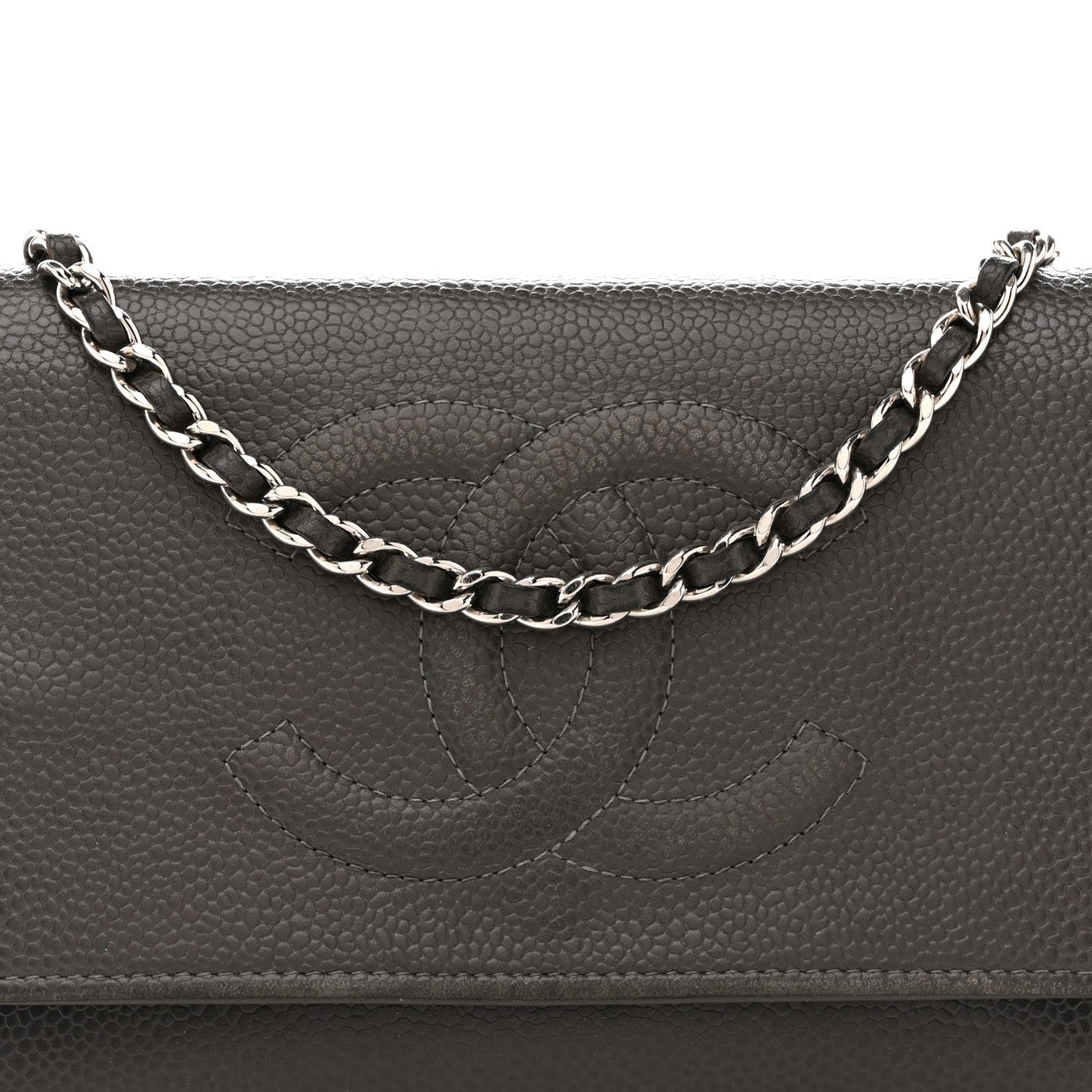 Caviar Timeless CC Wallet on Chain WOC Grey