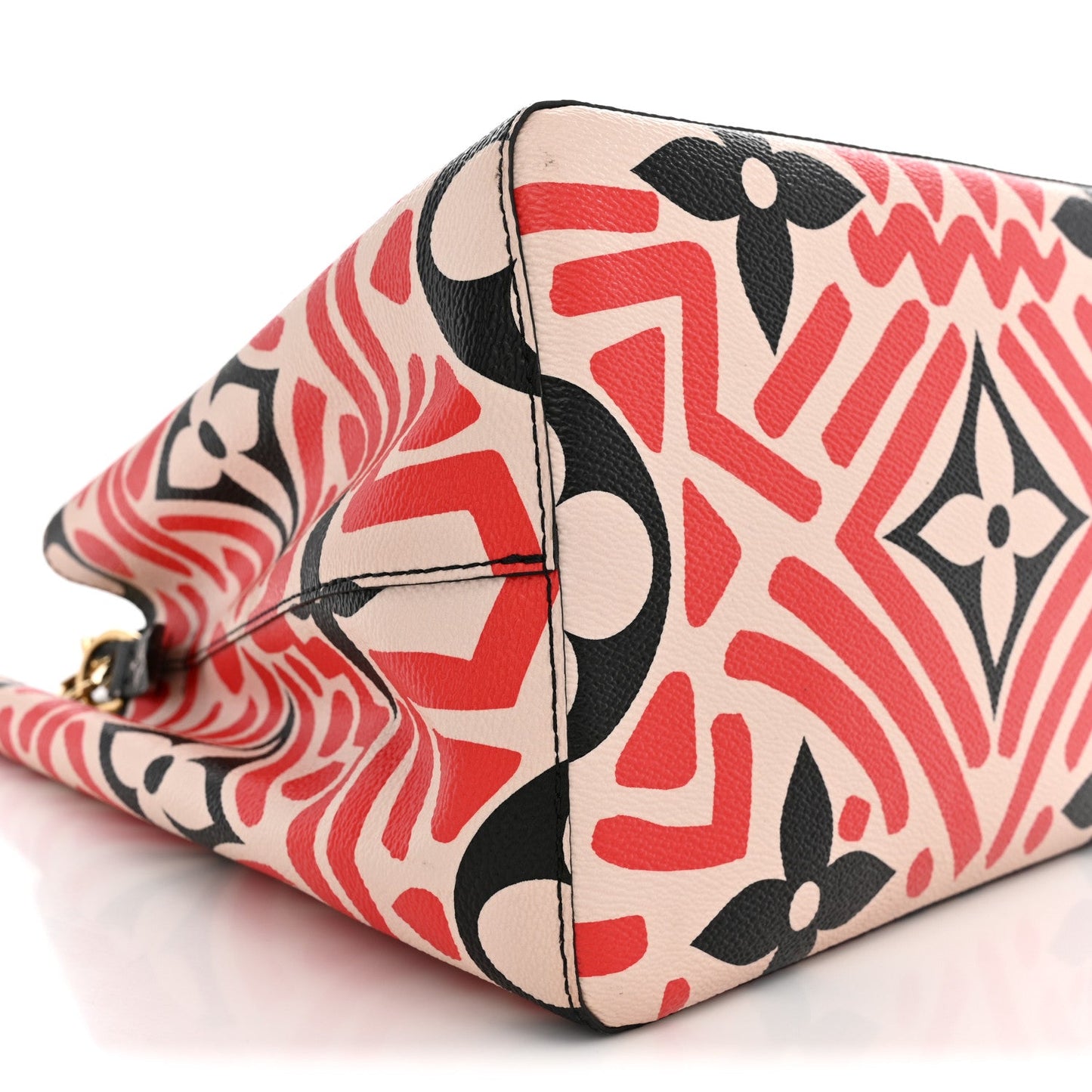 Monogram Giant Crafty NeoNoe MM Creme Rouge Black