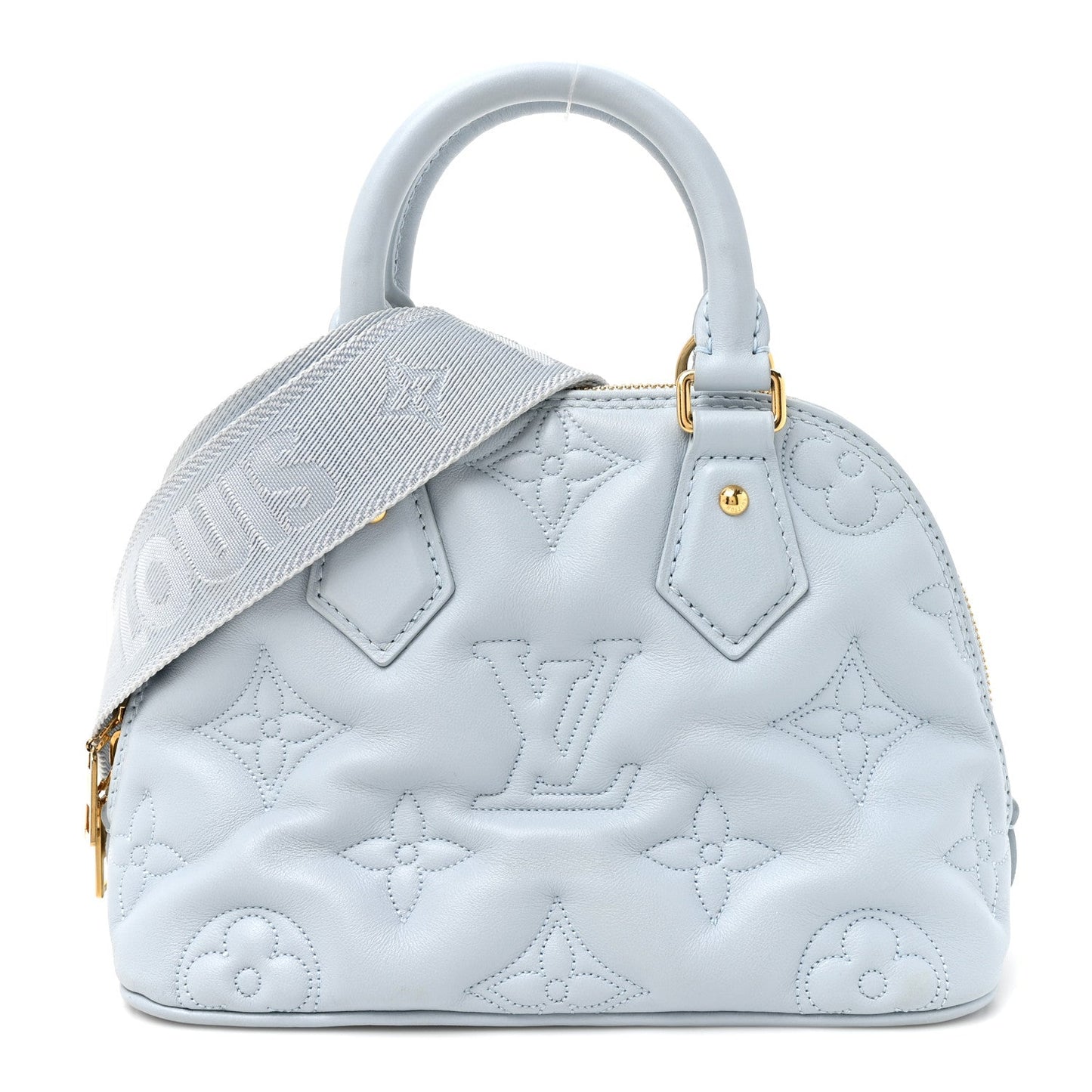 Calfskin Bubblegram Alma BB Ice Blue