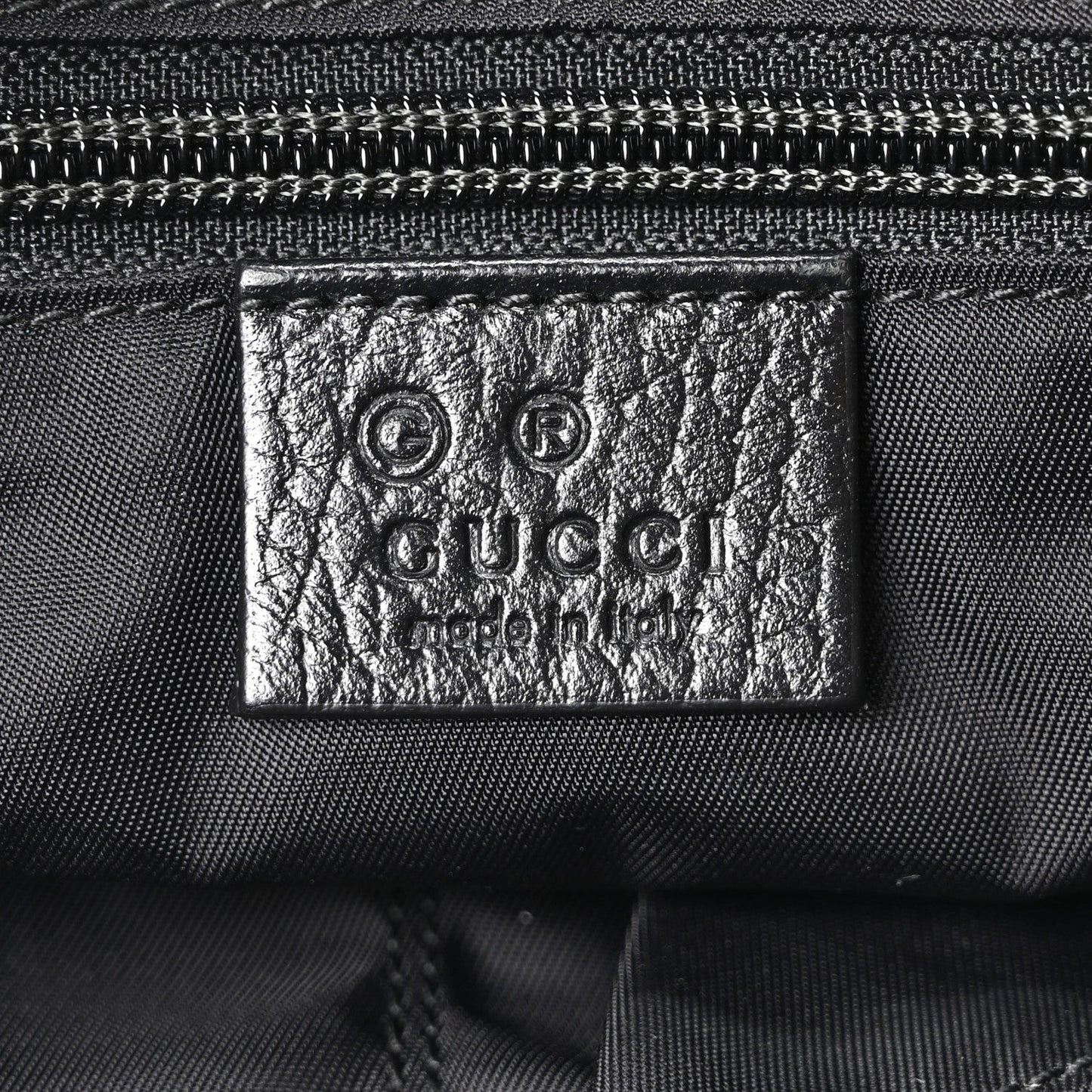 Nylon Monogram Double Buckle Flap Messenger Bag Black