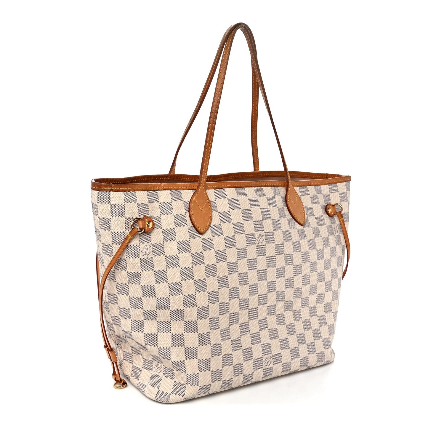Damier Azur Neo Neverfull MM Rose Ballerine