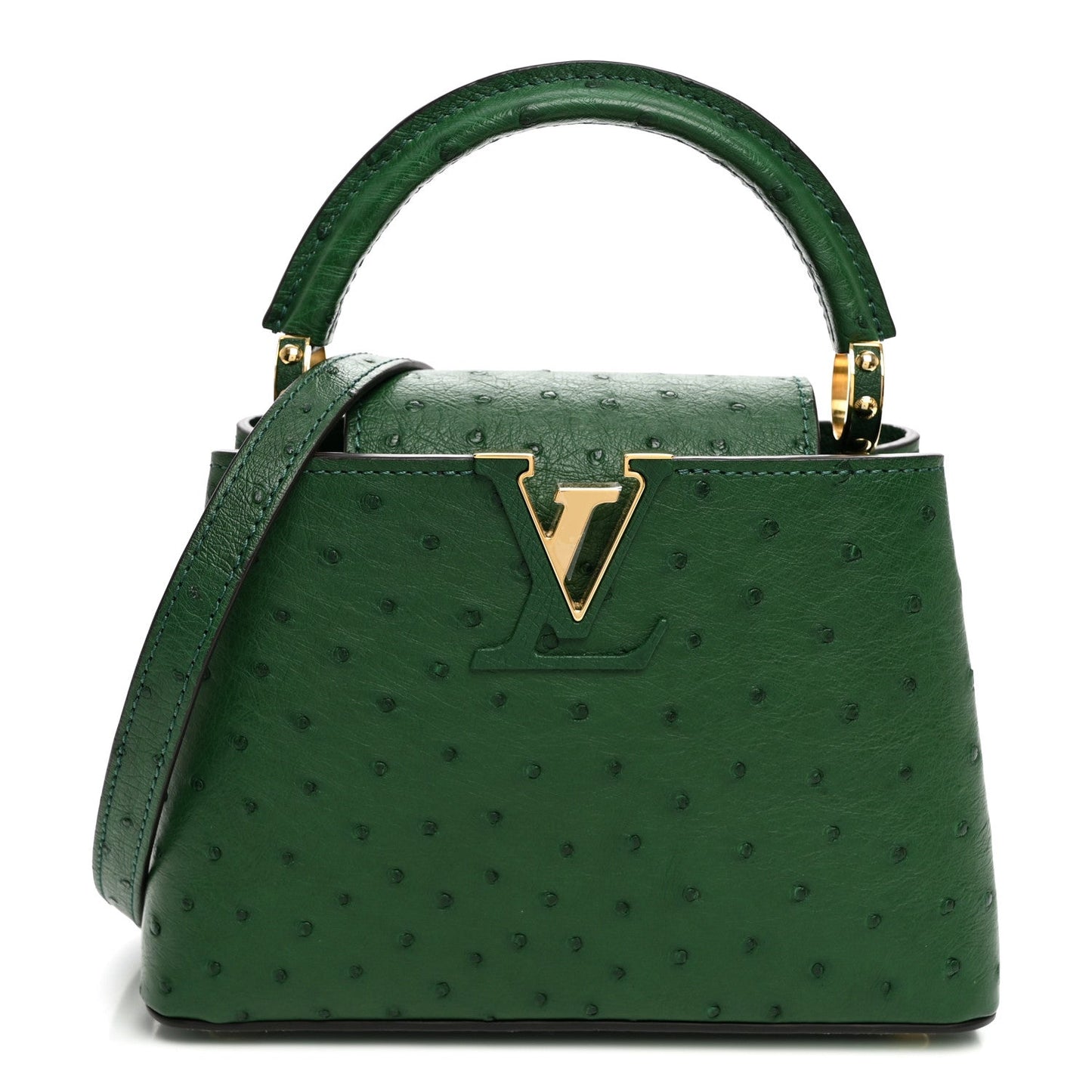 Ostrich Capucines Mini Mint