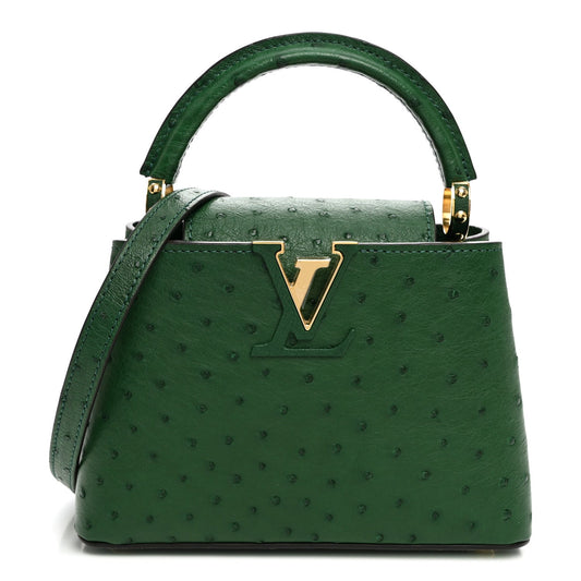Ostrich Capucines Mini Mint