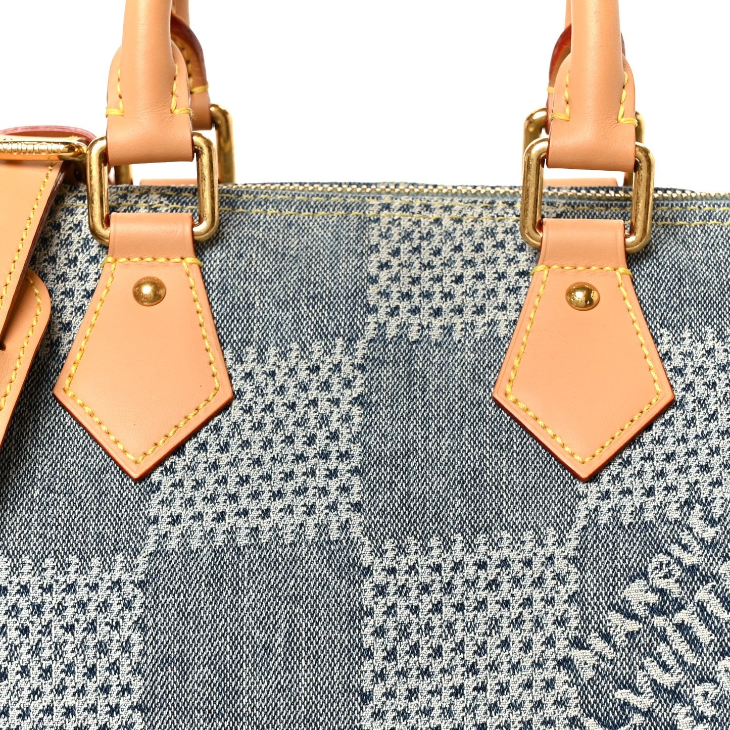 Damier Denim 3D Speedy Bandouliere 25 Bleu