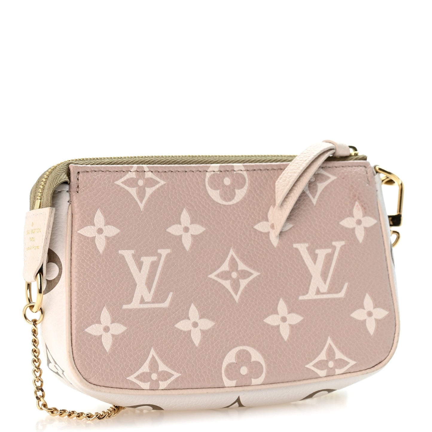 Empreinte Spring in the City Mini Pochette Accessories Kaki Beige Cream